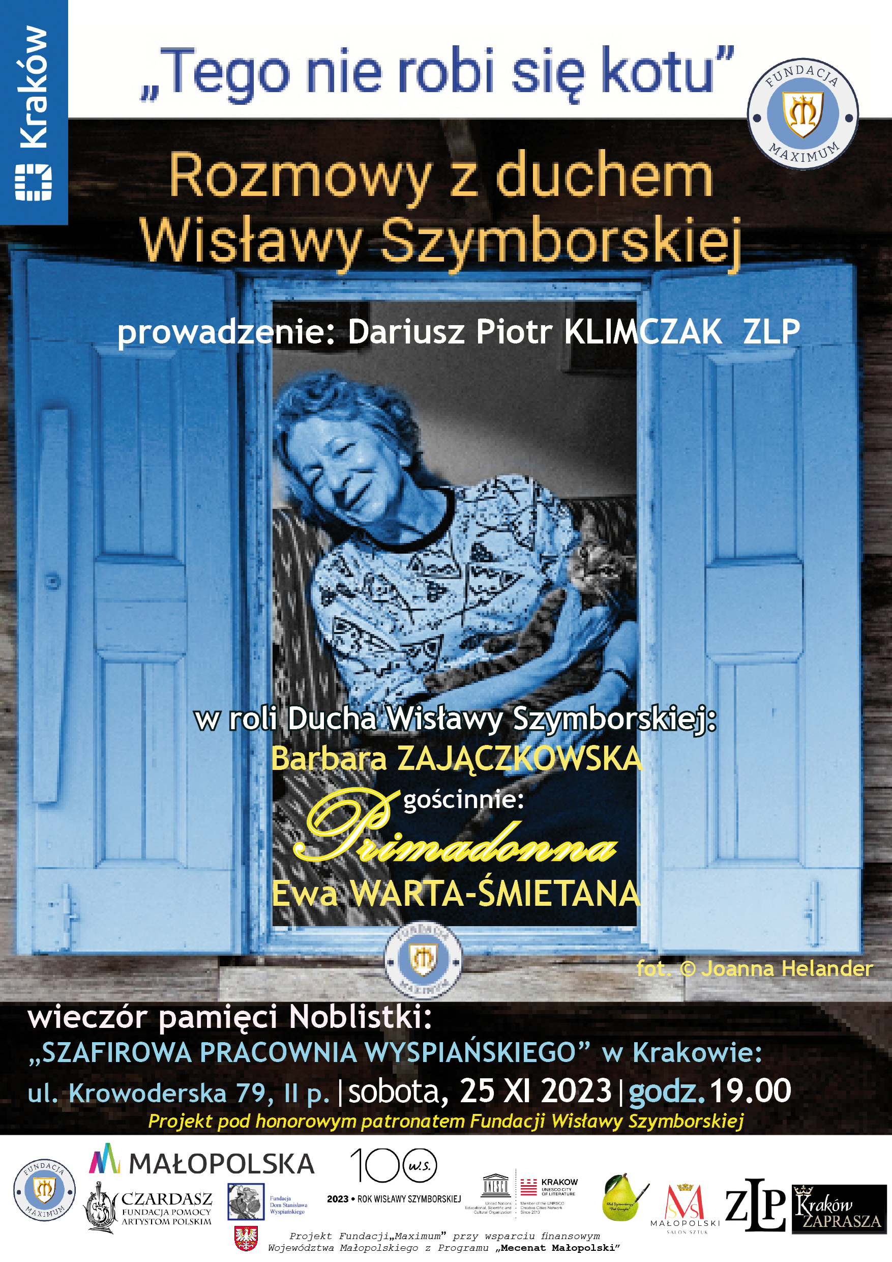 plakat wieczorek SZYMBORSKA XI 2023 JPG (2)